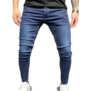 Pantalons en jean élastiques pour hommes de haute qualité, style européen et américain, commerce extérieur, <span class=keywords><strong>station</strong></span> indépendante, classique, quatre couleurs, décontracté - Product Image 1