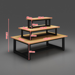 Étagère de présentation promotionnelle empilable pour supermarché, vente directe d'usine, stock stable, pour chaussures et snacks - Product Image 2