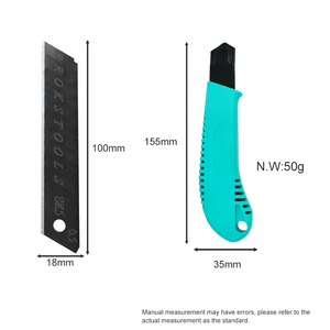 Nhà Máy Trực Tiếp Giá Rẻ 18Mm Sk5 Lưỡi Cắt Dao Cao Carbon Thép Gấp Tiện Ích Dao Đẩy Nút Phong Cách OEM Tùy Chỉnh - Product Image 5