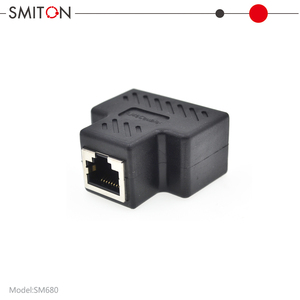 Adaptateur Réseau Ethernet <span class=keywords><strong>RJ45</strong></span> Femelle, Répartiteur <span class=keywords><strong>Double</strong></span> Connecteur, Câble d'Extension 1 vers 2 Ports, Coupleur LAN pour PC et Routeur - Product Image 5