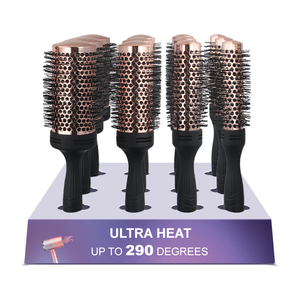 <span class=keywords><strong>Spazzola</strong></span> rotonda in ceramica per asciugatura a soffiaggio <span class=keywords><strong>spazzola</strong></span> per capelli rotondi per soffiare fuori setola resistente al calore per eliminare l'effetto crespo e statico - Product Image 6
