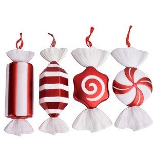 Adornos de Navidad de PVC de 32 cm, Bolas Decorativas con Acabado Electrochapado, Colgantes para Bodas y Accesorios de Fotografía de Dulces - Product Image 1