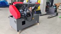 Scie à ruban CNC horizontale automatique pour la découpe des métaux avec système de tension mécanique et composants d'engrenage centraux