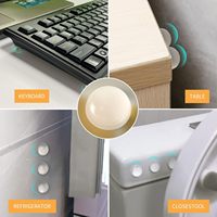 Autocollant protecteur pour meubles et chaises, table en verre, ordinateur portable, tapis antidérapant, patins en caoutchouc de silicone noir adhésifs