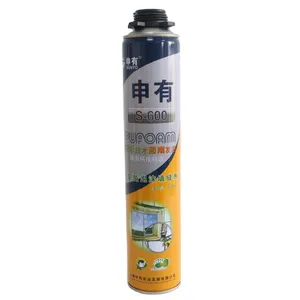 Sâu răng điền cường độ cao mật độ cao PU bọt 750ml phun Polyurethane Súng Adapter cho Xây Dựng Doanh