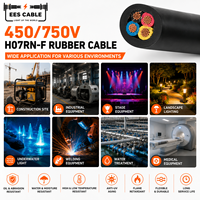Câble en caoutchouc VDE H07RN-F 450/750V, câble H05RN-F SJTOW SEOOW SJEOOW H07RNF pour appareils électroménagers 16mm 25mm