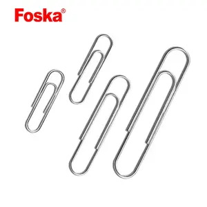 50Mm Kleur Paperclip Creatieve Plastic Paperclip Groothandel Plastic Achternaald Kantoorbenodigdheden Zilveren Paperclips