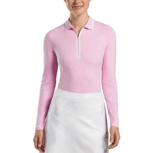 <span class=keywords><strong>Polo</strong></span> da Golf lungo a due colori con Patchwork da donna in stile moda a <span class=keywords><strong>maniche</strong></span> corte di alta qualità - Product Image 3