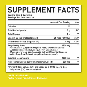 OEM ODM Booty Gummies for Women Contains Maca Extract With Shatavari Extract Accelerate Muscle Growth Butt Booster Gummies - Product Image 2