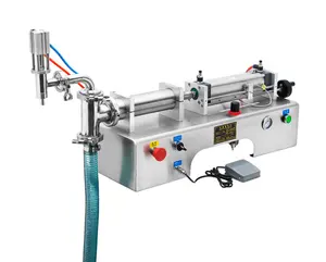 Brenu Horizontal Pneumatic semi automatic ice cream water liquid honey juice sauce soft drink tomato paste filling machine