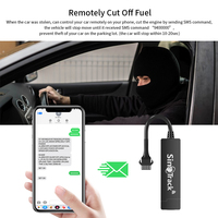 SinoTrack-Localizador de coches, camiones, taxis y autobuses, rastreador GPS GSM cortado por motor con alarma de encendido y apagado