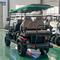 Voiturette de golf électrique CAMP haute performance à livraison rapide, 6 places, surélevée