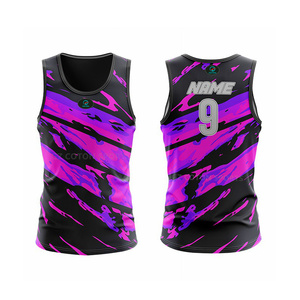 Groothandel Alle Jersey Custom Touch Voetbal Rugby Singlet Ademend Heren Touch Rugby Jersey Sublimatie Afdrukken 100% Polyester - Product Image 2