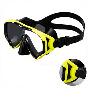 Nouvelles lunettes de plongée pour enfants, verre trempé, anti-buée, masque de plongée en silicone entièrement sec, équipement de natation - Product Image 5