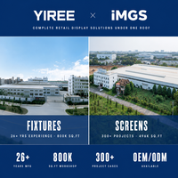 Comptoir d'accueil et bar combinés avec affichage LED trois faces personnalisé, OEM ODM pour salles d'exposition de marques et événements commerciaux