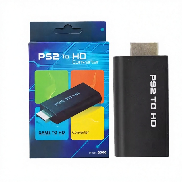 Adapter for PS2 to HD Converter Game to HD AV Converter for PS2 HD TV Converter