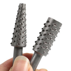 Ensemble d'accessoires d'outils de meulage rotatifs noirs 5 pièces pour le travail du bois avec tête de meulage électrique pour forets à bois - Product Image 1