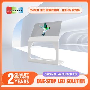 Pantalla <span class=keywords><strong>OLED</strong></span> de tótem de 55 pulgadas, soporte de suelo ultrafino, pantalla <span class=keywords><strong>Oled</strong></span> transparente, señalización Digital y pantallas, pantalla <span class=keywords><strong>Oled</strong></span> transparente - Product Image 2