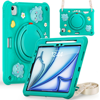 Étui de protection robuste et antichoc rotatif à 360 degrés pour tablette pour étui Ipad pour Ipad Air 6th 11 pouces M2 2024