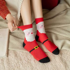 Calcetines de Navidad Coloridos y Cálidos para Mujer, Calcetines Casuales de Algodón Lisos para Otoño, Disponibles al por Mayor - Product Image 4