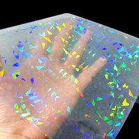 Film de Laminage Thermique BOPP Translucide Doux et Anti-Humidité en Gros pour Usine, Motif Verre Brisé, pour Supermarchés et Épiceries