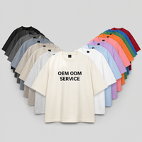 Schweres Baumwoll-Oversize-T-Shirt für Herren und Damen, 250 g/m², Premium Blanko-Rundhals-T-Shirt mit leicht überschnittener Schulter, individuelles Logo, OEM, ODM