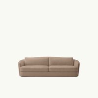 Canapé d'angle en bouclette crème moderne de luxe AH avec chaise longue gauche et accoudoirs larges pour salon, maison, hôtel et appartement