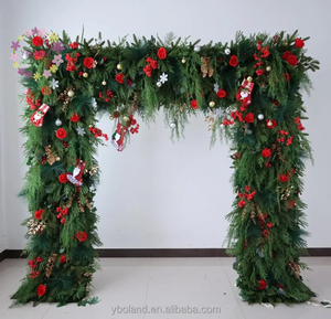 S731 8x8ft 7D الورود الأرجواني مجموعة الأزهار النسيج الزواج مني مربع زهرة خلفية الأقواس لاقتراح حفل زفاف الديكور - Product Image 6