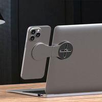 Support magnétique pliable et mince réglable en alliage d'aluminium Support pour ordinateur portable Support pour écran d'ordinateur et téléphone