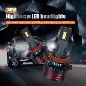Bombilla LED para Faros Delanteros EVITEK H7, M8Pro 140W, 16000LM, 6000k, 9005 9006, Bombilla LED para Automóvil, Luz LED para Automóvil de 12V - Product Image 2
