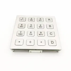 تخصيص ip65 الفولاذ المقاوم للصدأ 4x4 ماء معدني عدد إلكتروني ماكينة بتحكم رقمي بالكمبيوتر لوحة المفاتيح