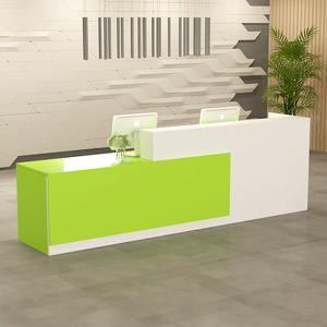 Comptoir de réception moderne pour bureau, comptoir à monnaie, bureau de réception commercial, bureau de réception en forme de L, <span class=keywords><strong>salon</strong></span> de beauté - Product Image 6