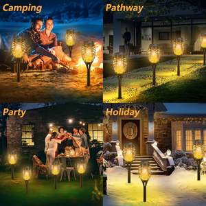 Lampes solaires miniatures 12 LED en gros, torche extérieure avec effet scintillant, étanche, pour décoration romantique et sécurisée - Product Image 6