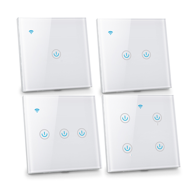 WiFi Zigbee Smart Light Switches Touch Switch RF433 No Neutral Wire Smart Home Life Tuya App Control Support Alexa Google Home