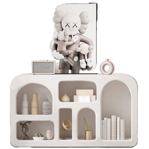 Hiện đại Pháp-Phong Cách Trắng vòm Tủ lưu trữ giá sàn tủ trưng bày sản phẩm trắng tủ trưng bày - Product Image 5