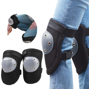 Genouillères épaisses à absorption des chocs avec sangles réglables à boucles pour la protection au travail, universelles, unisexes - Product Image 1