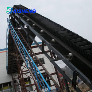 Çimento ve Çelik Tesislerinde Toplu Malzemelerin Dikey Taşınması için Yüksek Açılı Konveyör Yüksek Kapasiteli Eğimli Konveyör - Product Image 2