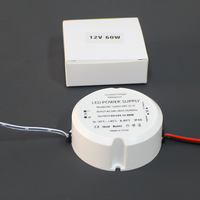 Prêt à expédier C.V DC12V 24V 12W20W24W30W36W48W60W80W100W Mini transformateur d'alimentation LED rond étanche IP66