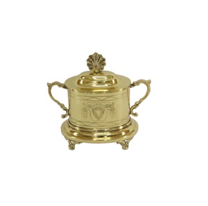 Beurrier de forme ronde Plats de serveur de fromage en acier inoxydable Design tendance Ustensiles de cuisine Récipient et assiette de table - Product Image 5