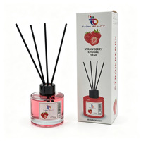 Diffuseur de parfum KUXUAN en verre sans alcool, écologique, longue durée (1 mois), parfum d'intérieur, décoration de la maison, salles de bain, toilettes