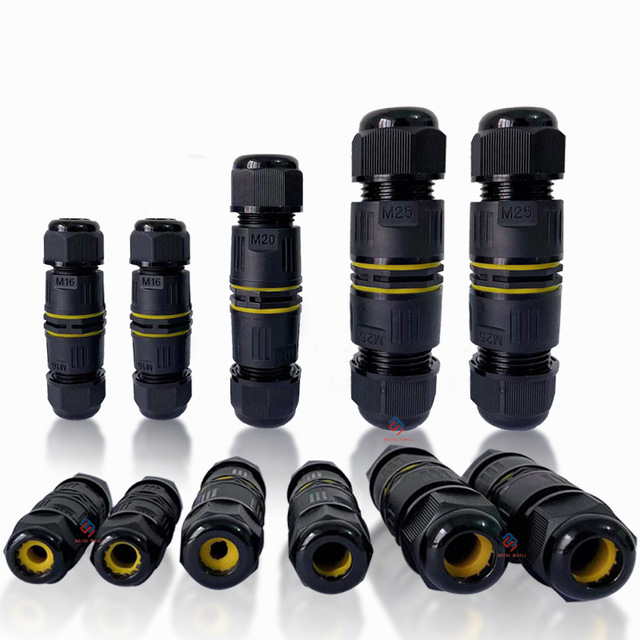 M16 Outdoor Waterproof IP68 Cable Straight-Through Integrated Quick-Press Connector Adapters & Connectors Quick Connector