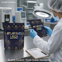 Bolsas de Mylar a Prueba de Niños, Bolsas con Cierre Personalizadas Impresas Digitalmente, Bolsas de Embalaje Reutilizables