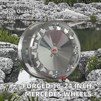 Nouvelles jantes de voiture pour passagers, 20 pouces, design en maille forgée, finition polie, 5x112 PCD pour Mercedes W124 W126 W222 W223 W221 S63 S400