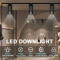 Plafonnier LED moderne pour intérieur, personnalisable, de haute qualité, en aluminium, 15W, 25W, 40W, température de couleur réglable, multicolores