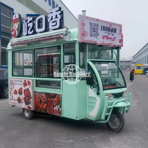 Carrito de Comida Móvil Eléctrico Completo con Equipamiento, Camión de Comida Móvil con Tres Ruedas - Product Image 3