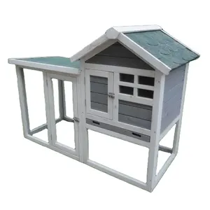 Neue Luxus Rabbit Hutch Villa Doppelboden mit Run Bunny Pet House zum Verkauf Outdoor Chicken Coop Rabbit Cage