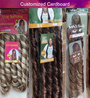 Nouvel arrivage Julianna : Extensions de cheveux synthétiques à tresser au crochet, boucles françaises spirales 6X, 300g, pack de présentation, ondulations lâches afro