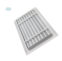 Grille de retour d'air carrée en aluminium de haute qualité, flexible, économe en énergie et décorative pour systèmes CVC, idéale pour hôpitaux, gymnases et salles.