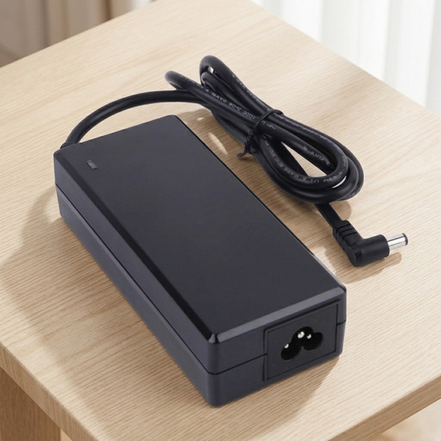 19V 6.32A Desktop Lithium Battery Charger for Electric Scooter Folding E-bike with GX16 3-Pin Connector UL CE FCC SAA Certified