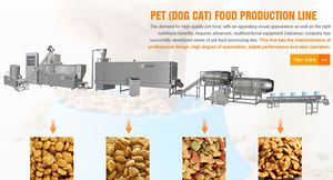 Extrudeuse automatique professionnelle pour aliments pour animaux de compagnie, grande capacité 500 kg/h, pour chats, poissons et chiens, ligne de traitement d'extrusion d'aliments neuve et d'occasion - Product Image 3